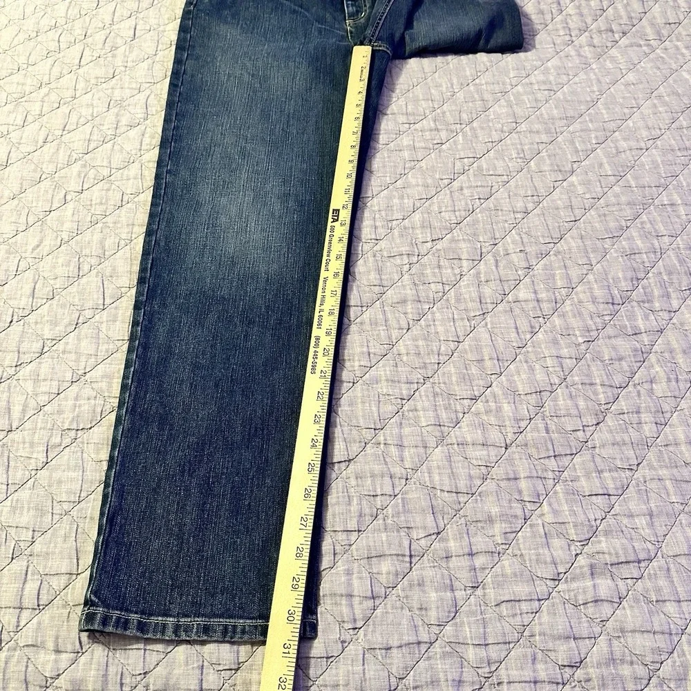 Talbots Stretch Straight Leg Jeans Womens 10 Medium Wash‎ Denim Classic Fit